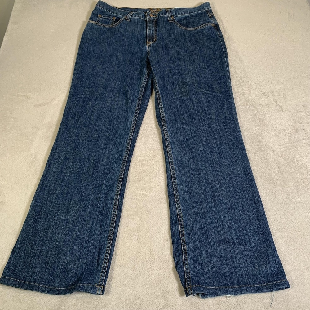 Vintage Cruel Girl Jeans Juniors Size 17 Blue Medium Wash Slim Straight Cowgirl